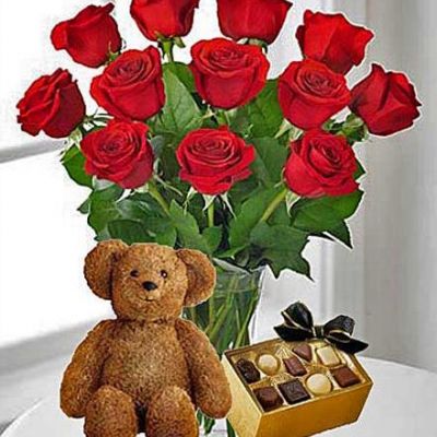 <span style="font-weight: 400;">Give your special someone the perfect combination of a dozen red roses and goodies to go with it!</span>

<span style="font-weight: 400;">They'll marvel at your planning and don't worry, we will give you all the credit!:)</span>

<span style="font-weight: 400;">We've taken all the guesswork out of your Valentine decision and put it all here for you to easily choose what you want to pick out.</span>

<span style="font-weight: 400;">Whether they love chocolate (who doesn't?), a cute little stuffed animal or even just a simple card to convey your heartfelt sentiments, you can't go wrong with this bundle o' love!</span>

<span style="font-weight: 400;">Build your bundle, pick the things you like and we'll do the rest!</span>

<span style="font-weight: 400;">Make this Valentine's Day unforgettable with this ultimate gift combo!</span>

<b>PLEASE NOTE: Images are only representative of items offered-individual options may vary based on availability.</b>